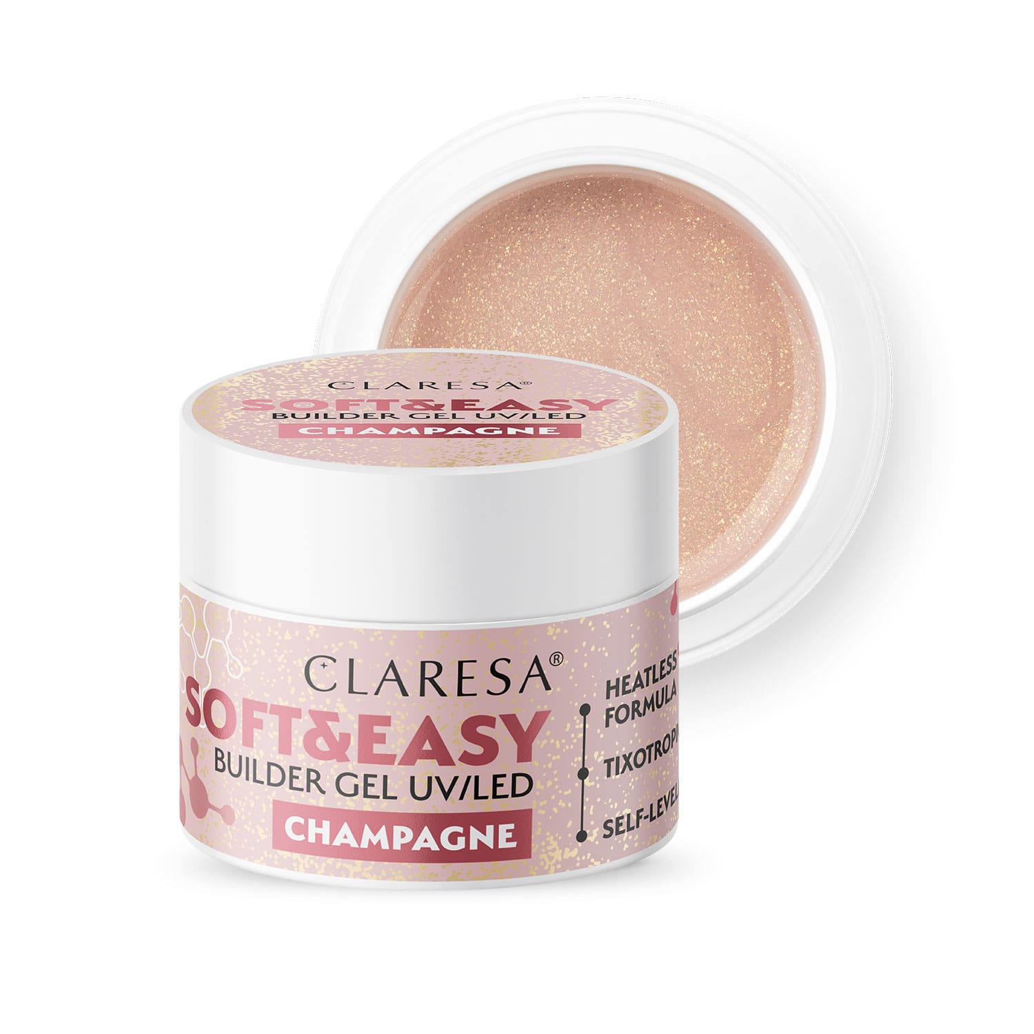 &quot;Claresa Soft&amp;Easy&quot; gelis šampanas, 90 g