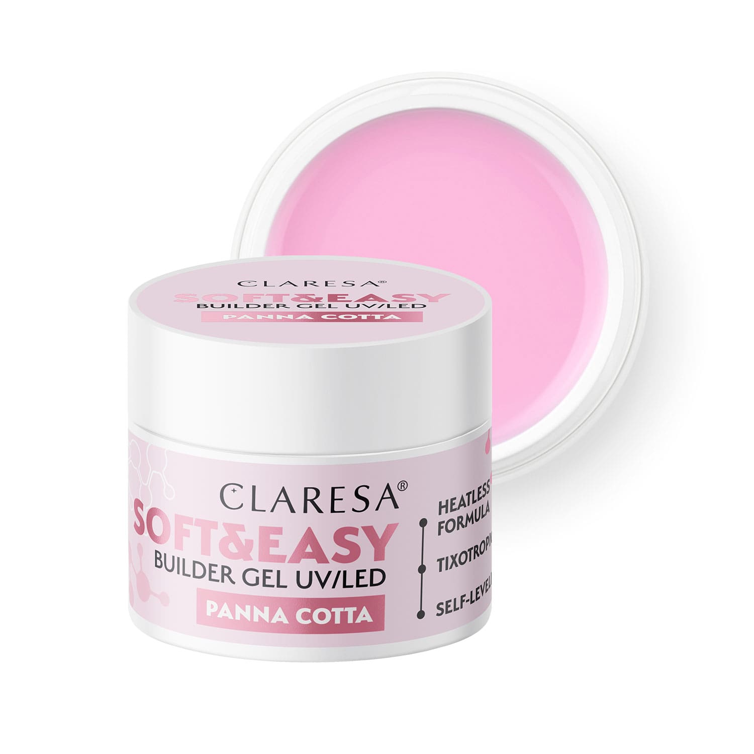 Claresa Soft&amp;Easy Panna Cotta Builder Gel, 90 g