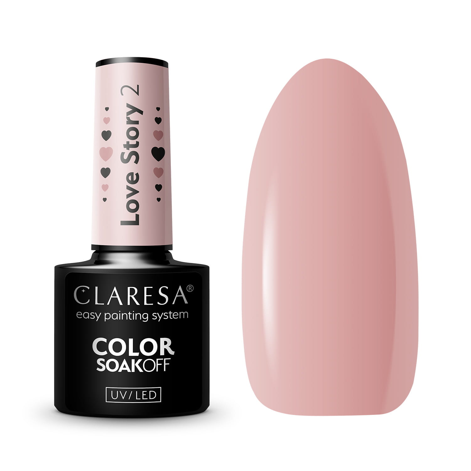 Claresa Love Story hybrid varnish no. 2, 5 g