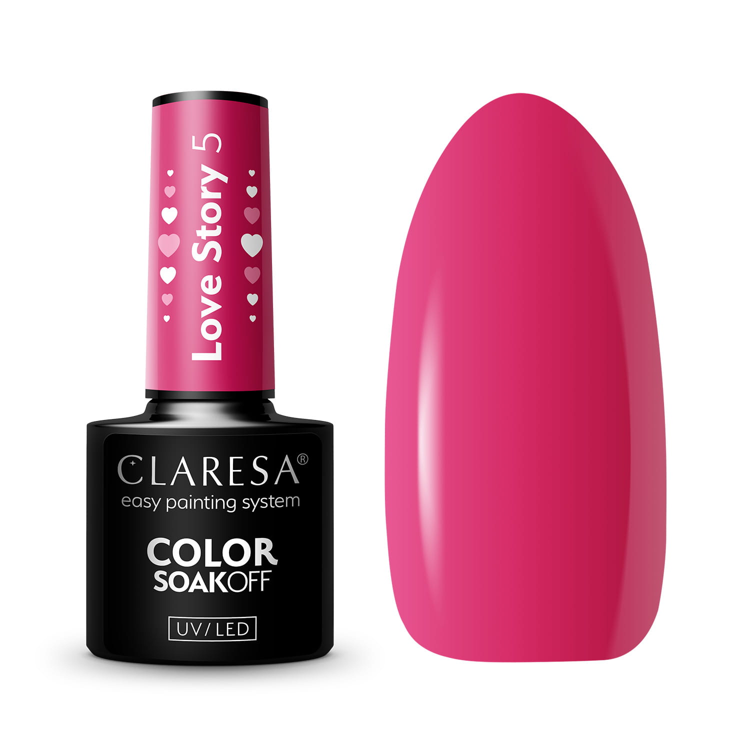 Claresa Love Story hybrid varnish No. 5, 5 g