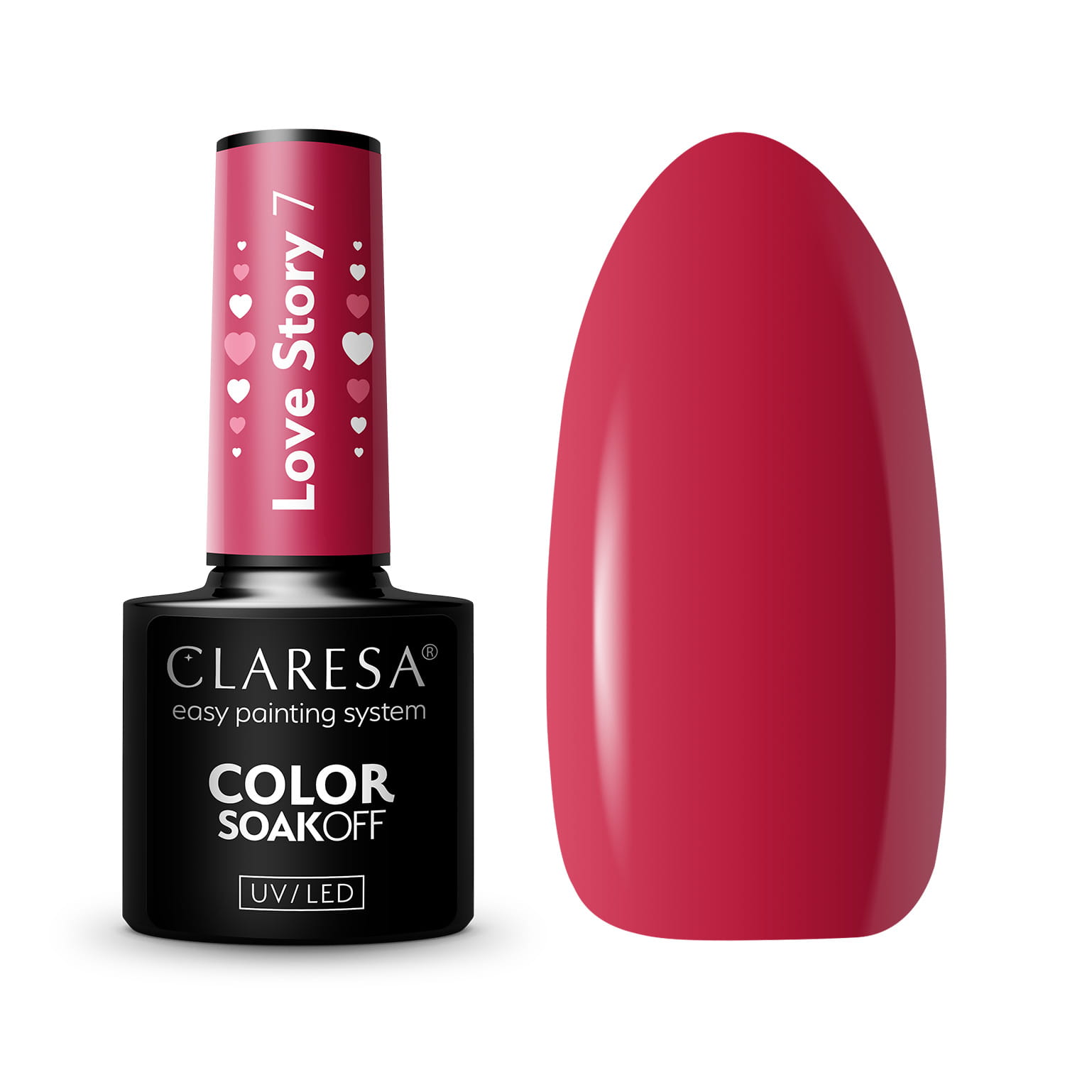 Claresa Love Story hybrid varnish No. 7, 5 g