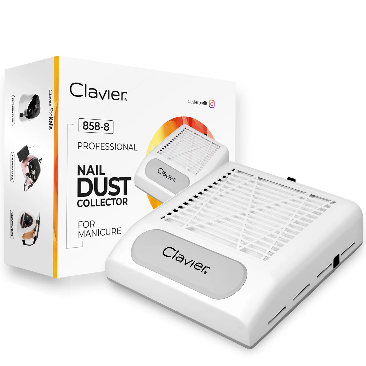 Dust absorber Clavier 858-8 80W, white