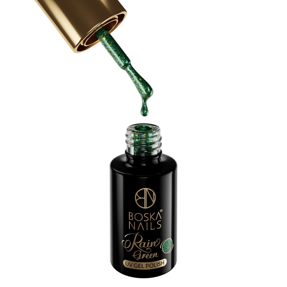 &quot;Divine Nails&quot; hibridinis lakas &quot;Green Rain&quot; Nr. 437, 6 ml