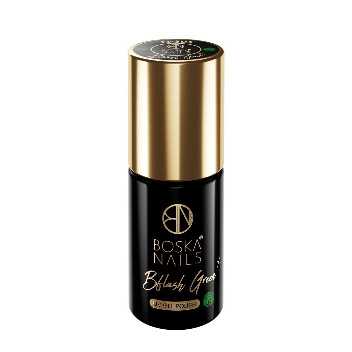 &quot;Divine Nails&quot; BFlash Green hibridinis lakas Nr. 393, 6 ml