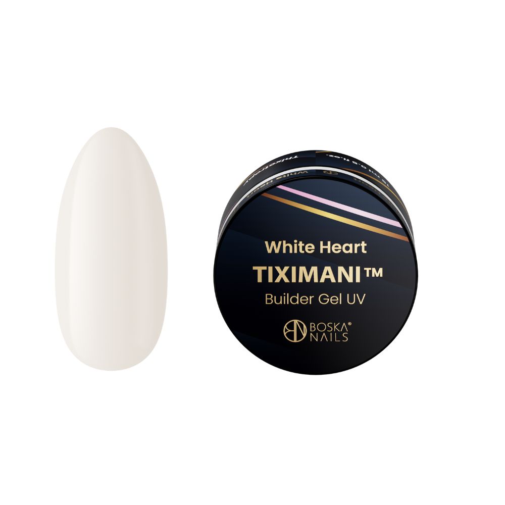 Divine Nails Tiximani White Heart Builder Gel, 50 мл