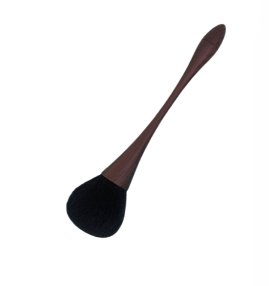 Manicure and dust brush, handle colour dark wood