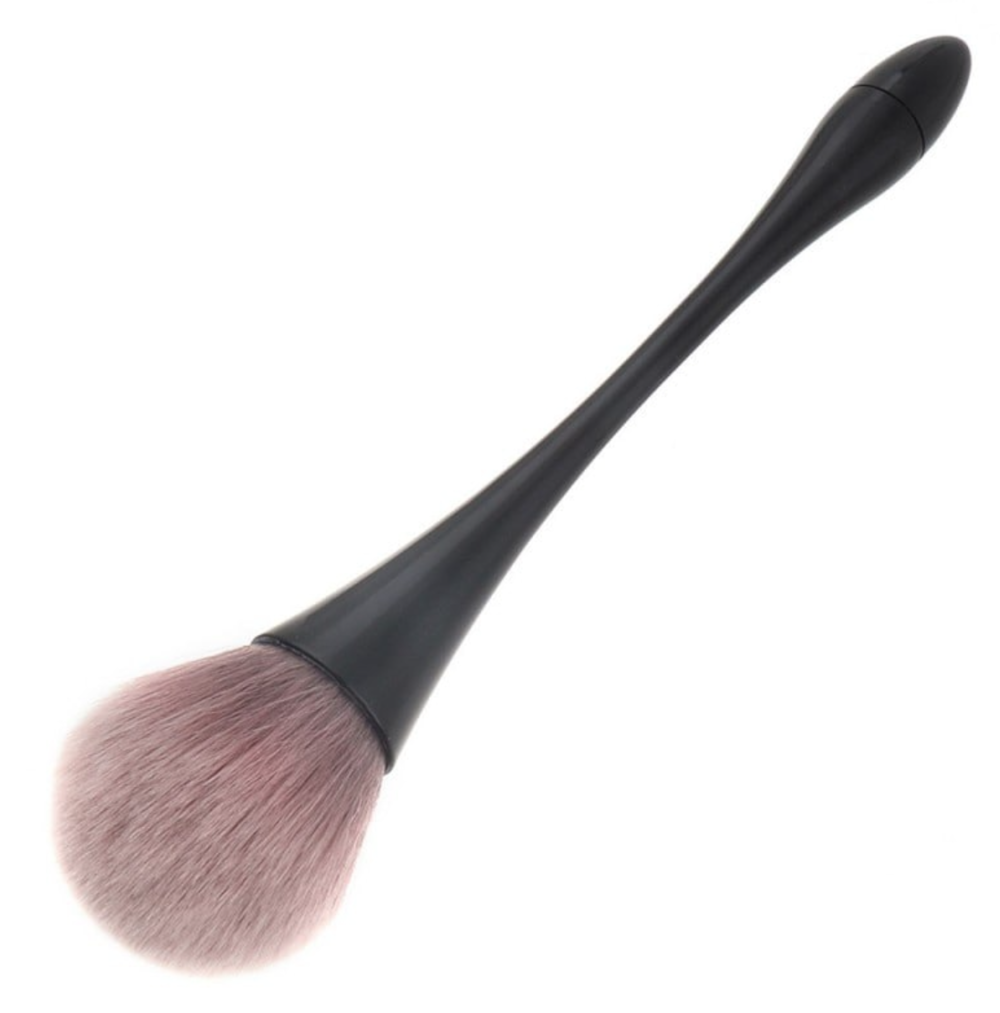 Manicure and dust brush, black