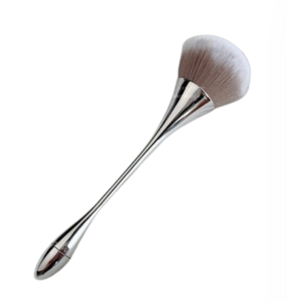 Manicure and dust brush, silver