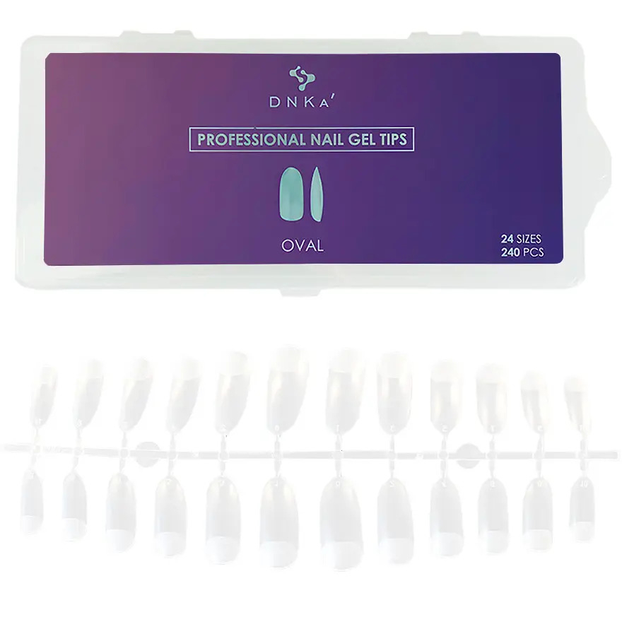 DNKa Professional Nail Gel Tips Oval (240 pcs/unit)