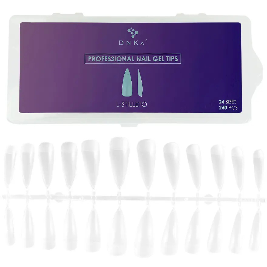 DNKa Professionelle Nagel-Gel-Tips L-Stilleto (240 Stk.op.)