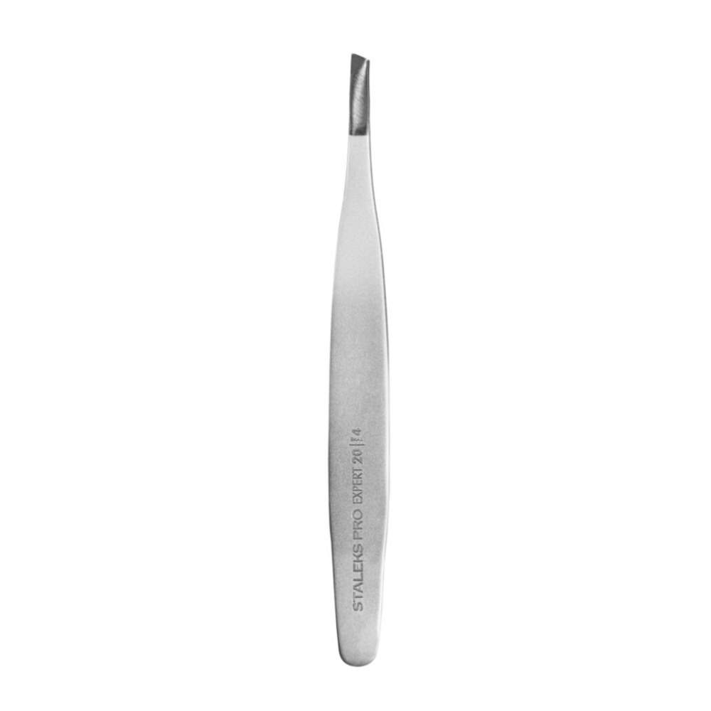 Eyebrow tweezers Staleks EXPERT 20 TYPE 4 (narrow beveled edges)