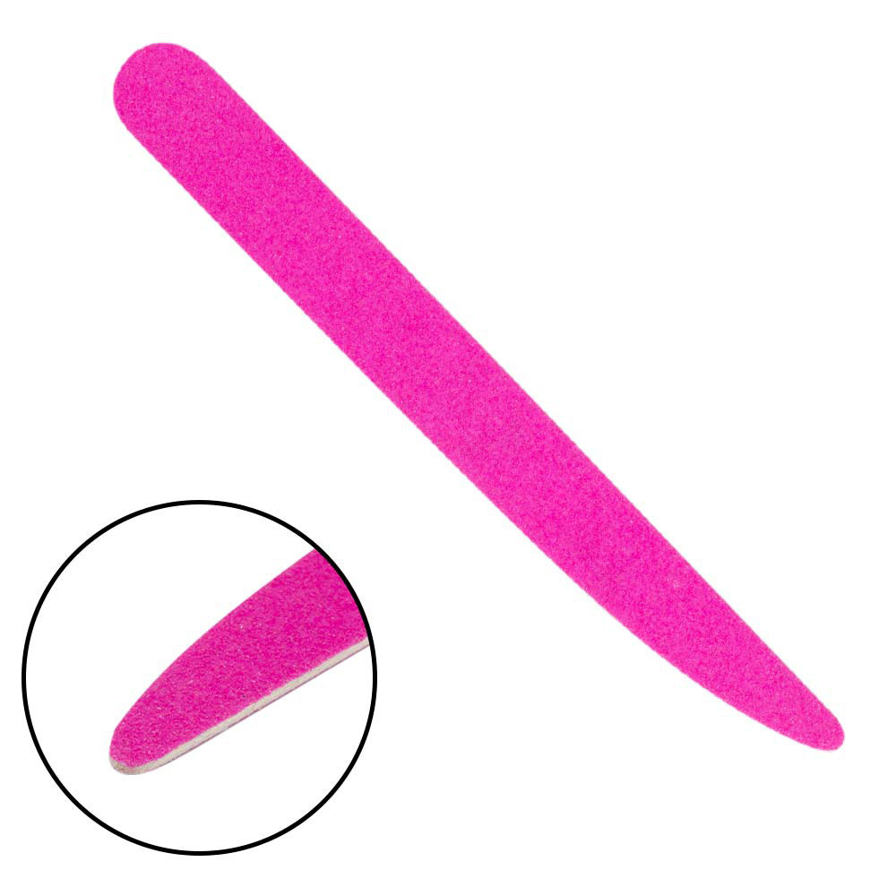 Pilnik do paznokci Infinity Slim Neon Pink Organic (drewniany), 100/100 grit