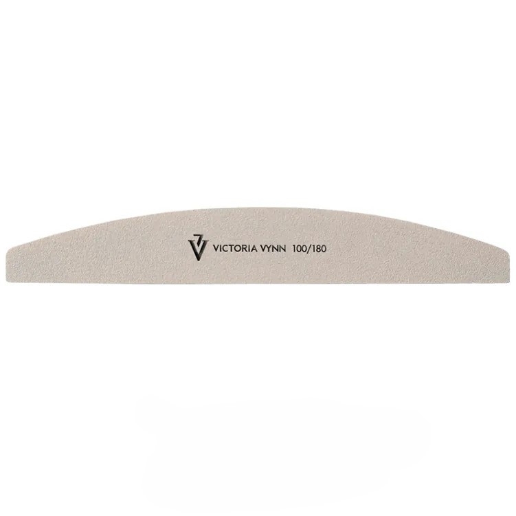 Пилка півмісяць Victoria Vynn Nail File 100/180 гріт, біла