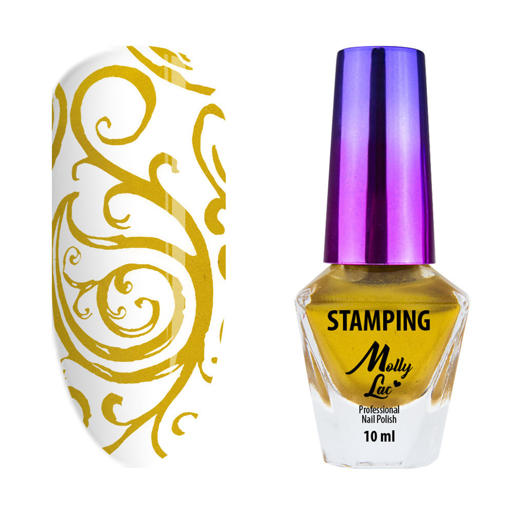 MollyLac Stamping and Stamping Varnish No 5 10 ml, red