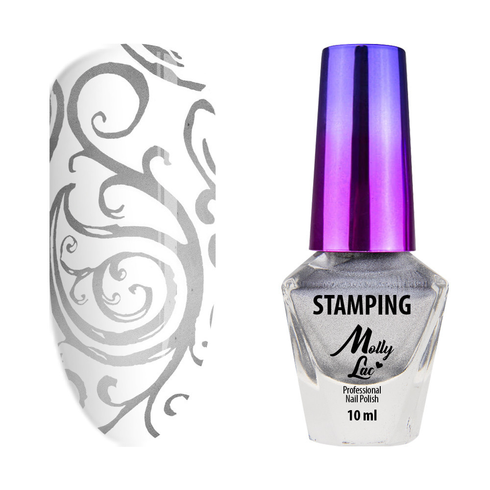 MollyLac Stamping and Stamping Varnish No 5 10 ml, red