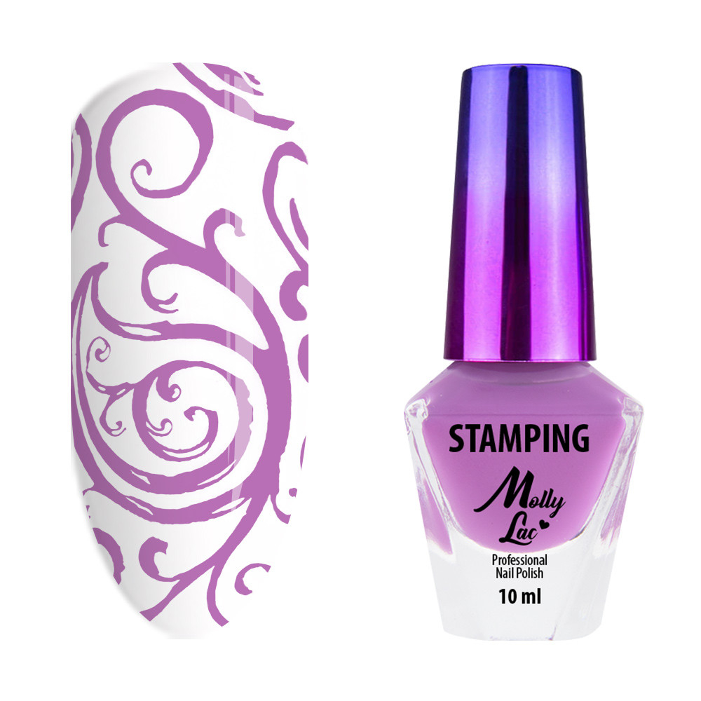 MollyLac Stamping and Stamping Varnish No 5 10 ml, red