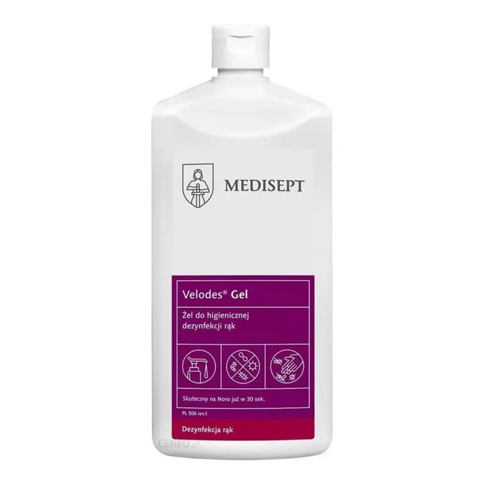 Medisept Velodes Gel für die hygienische Händedesinfektion, 500 ml