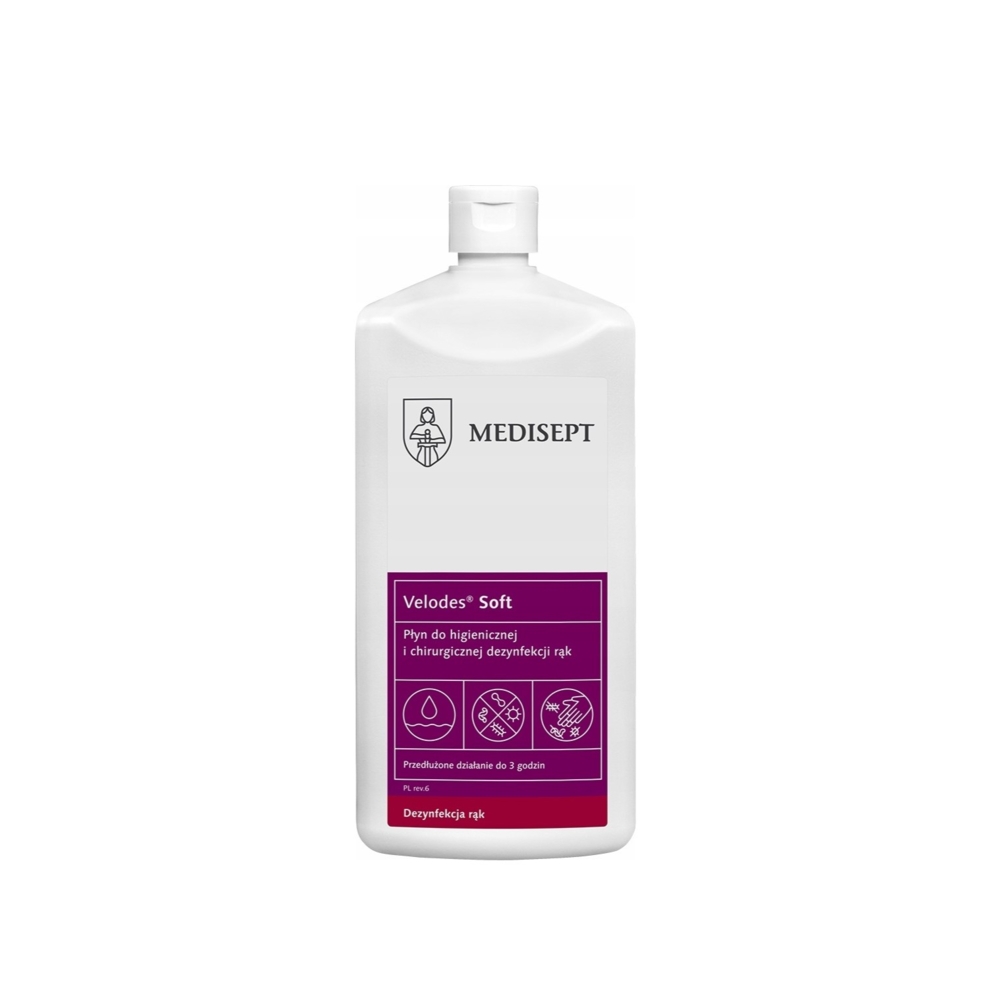 Medisept Velodes Soft hygienisches und chirurgisches Händedesinfektionsmittel, 500 ml