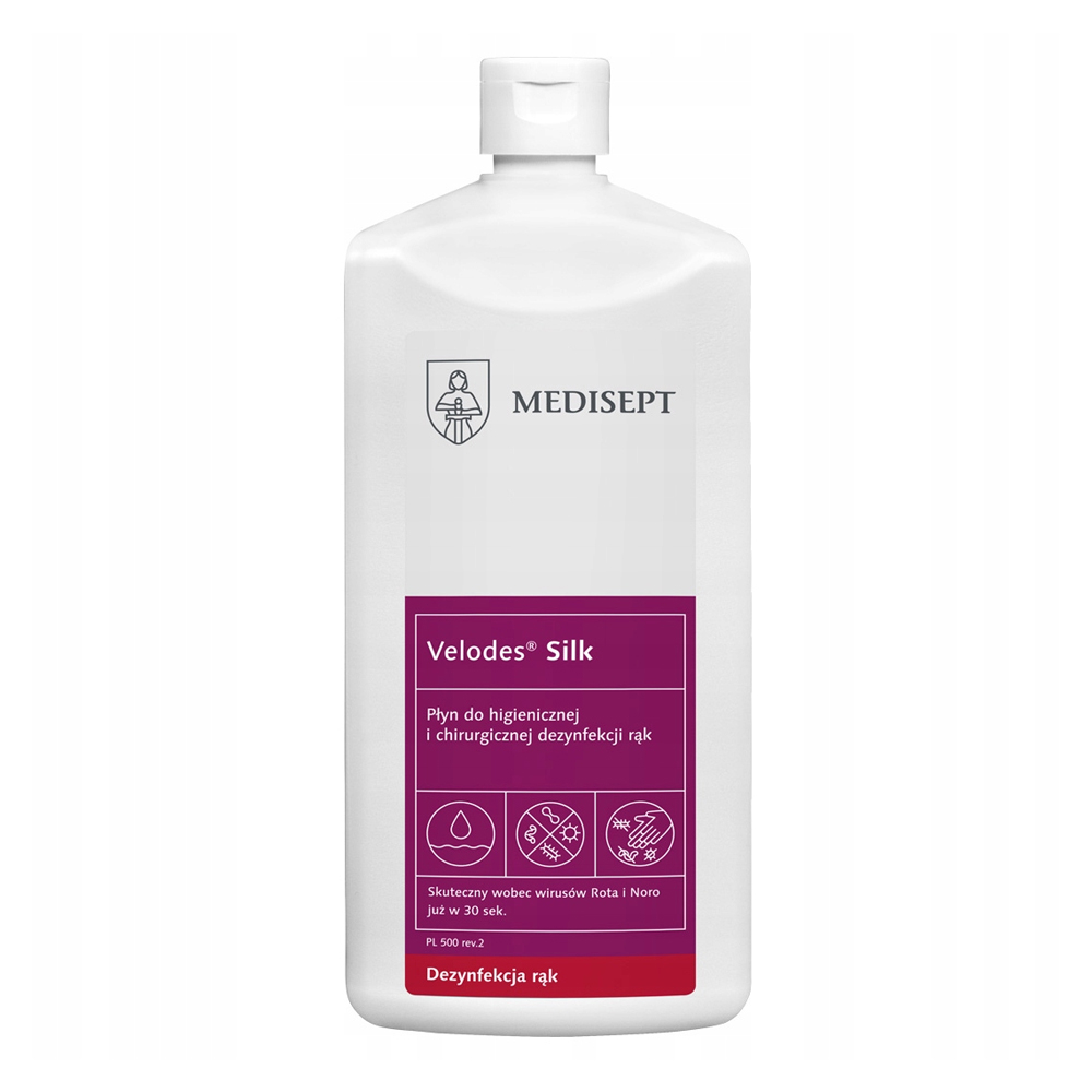 Medisept Velodes Silk hygienisches und chirurgisches Händedesinfektionsmittel, 500 ml