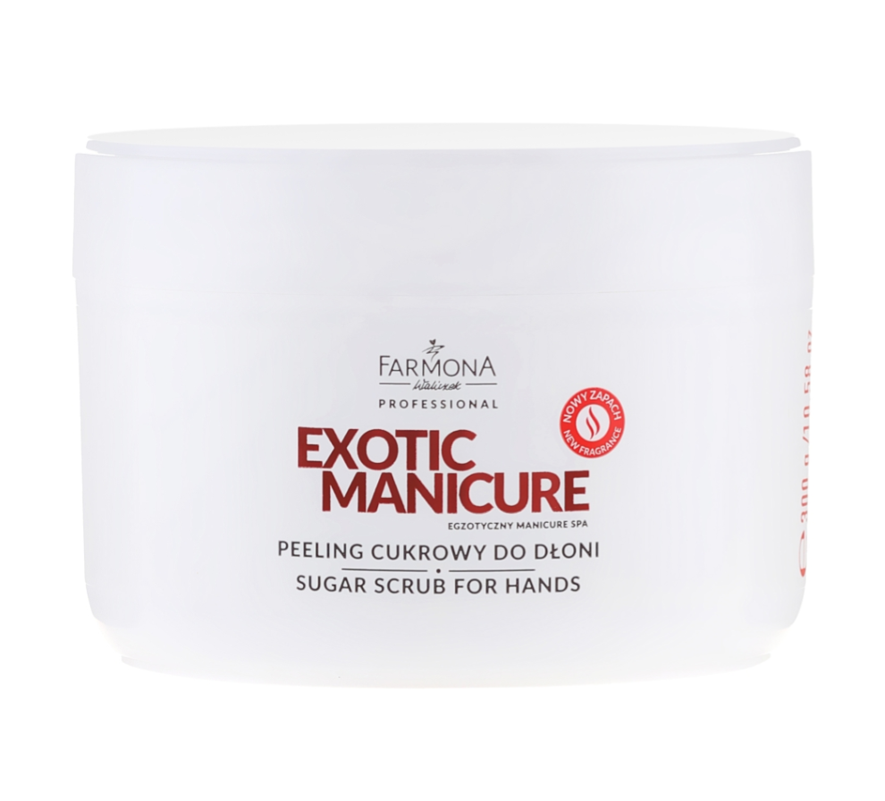 Peeling cukrowy do dłoni Farmona Exotic Manicure, 300 g