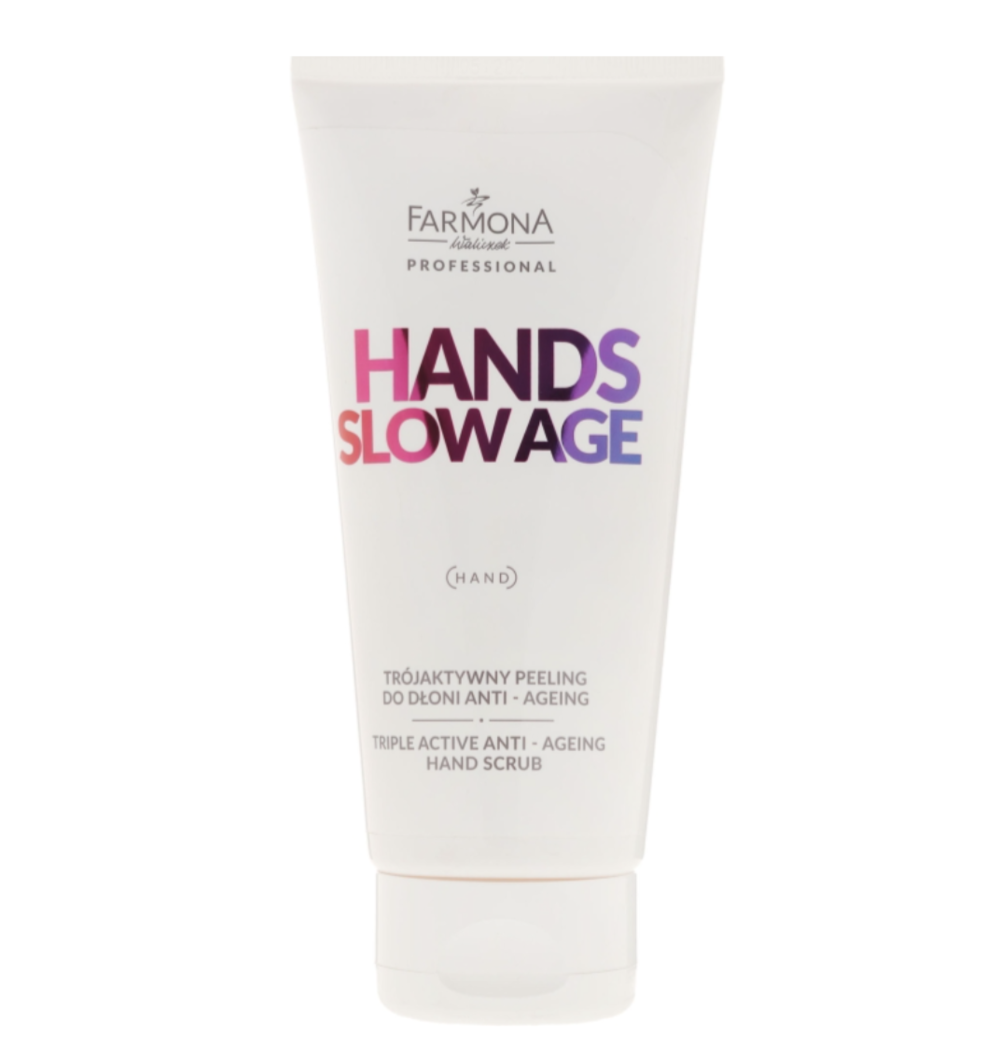 Peeling trójaktywny anti-ageing do dłoni Farmona Hands Slow Age, 200 ml