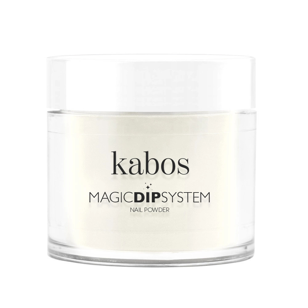 Kabos Magic Dip System Titan Maniküre-Puder Nr. 03 Weiß Glitter French, 20 g