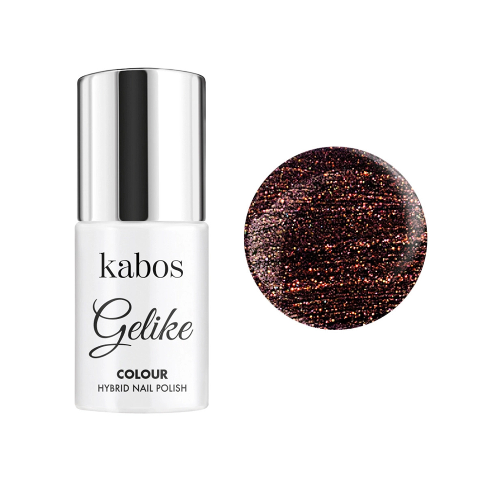 Lakier hybrydowy Kabos Gelike colour Aubergine, 5 ml