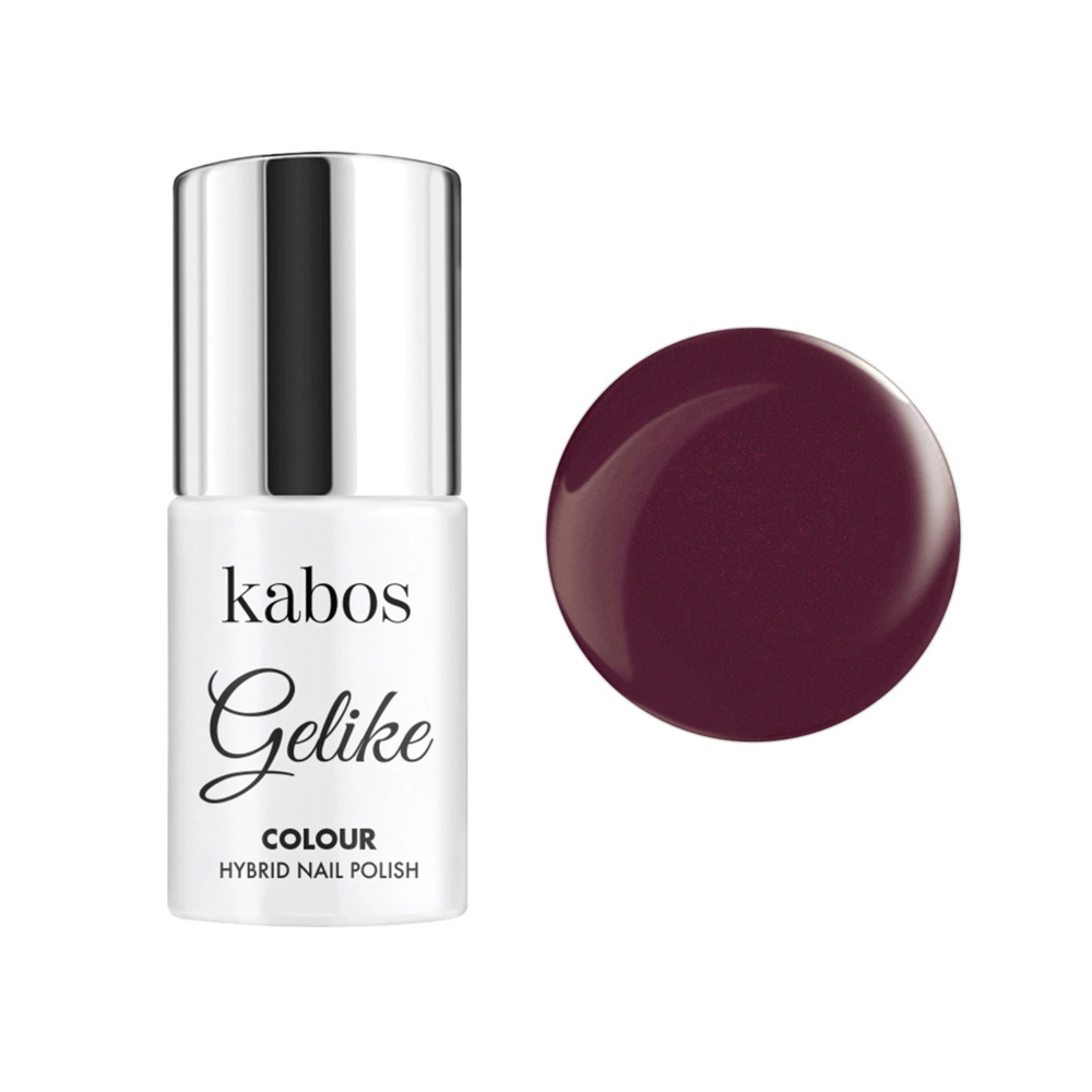 Гель-лак гібридний Kabos Gelike colour Curtain Bordo, 5 мл 