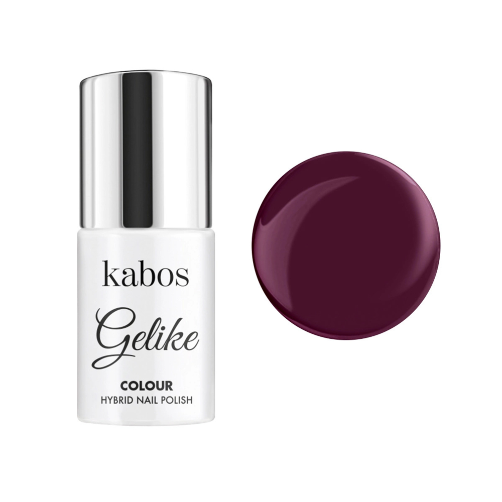 Lakier hybrydowy Kabos Gelike colour Deep Wine, 5 ml