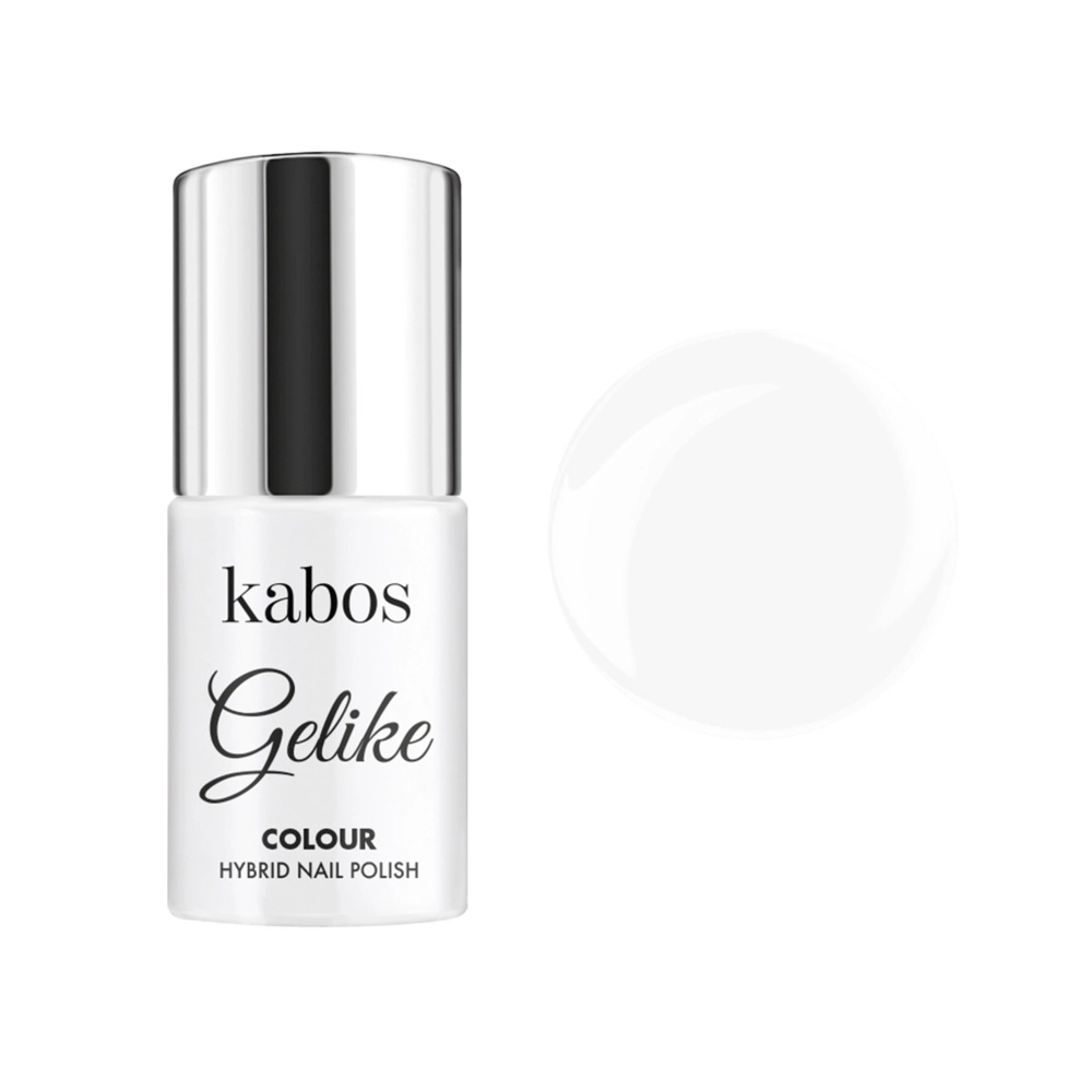 Гель-лак гібридний Kabos Gelike colour Pure White, 5 мл 