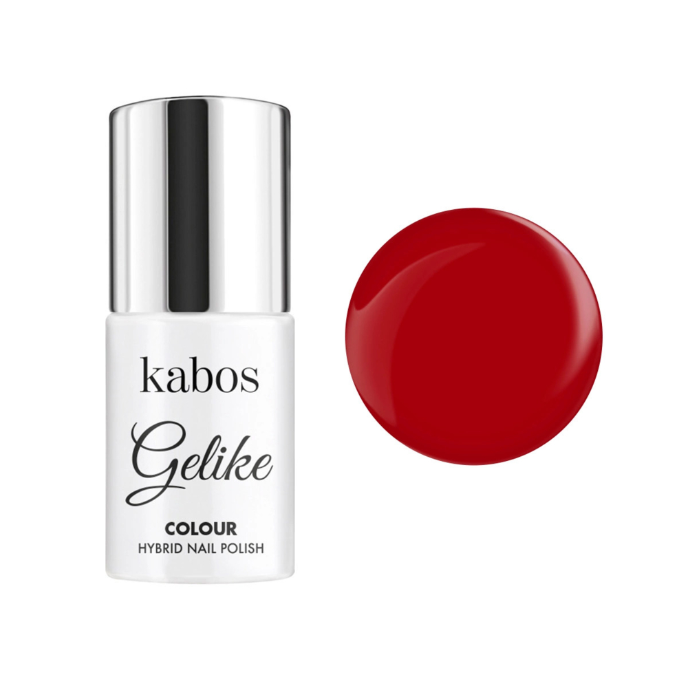 Гель-лак гібридний Kabos Gelike colour Red Blaze, 5 мл 