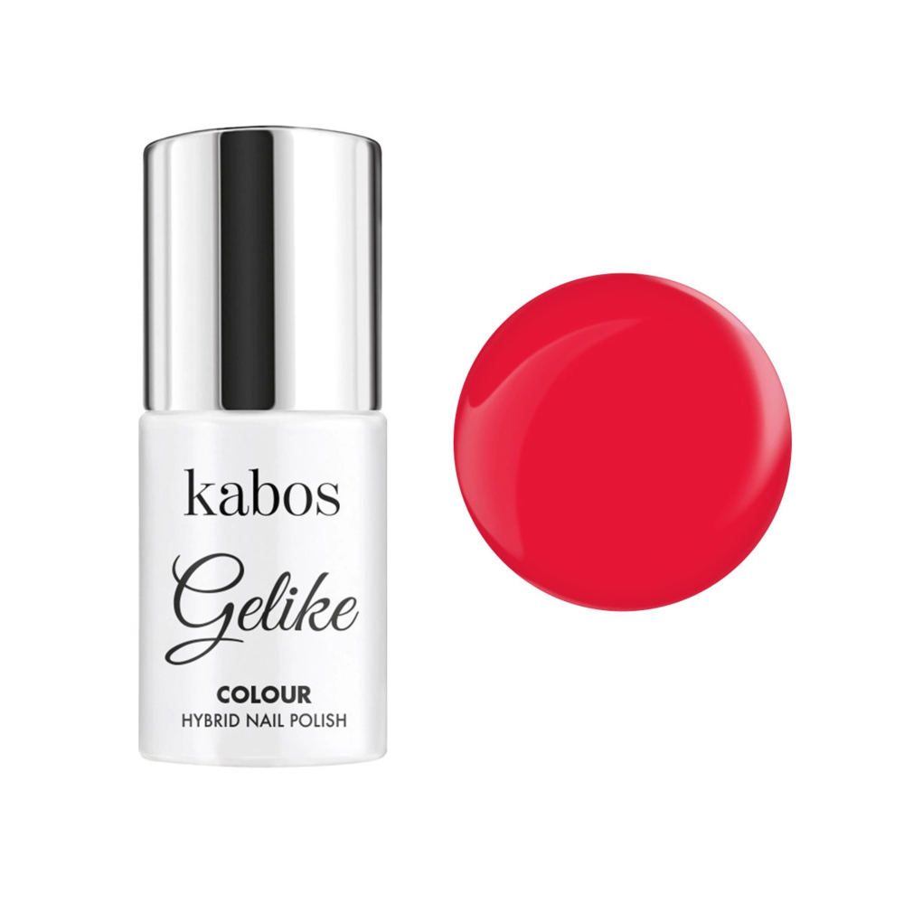 Hybrid-Gel-Nagellack Lava Red, Kabos Gelike, 5 ml