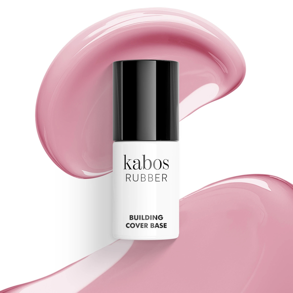 Baza kolorowa Kabos Rubber Building Cover Dark Blush, 8 ml