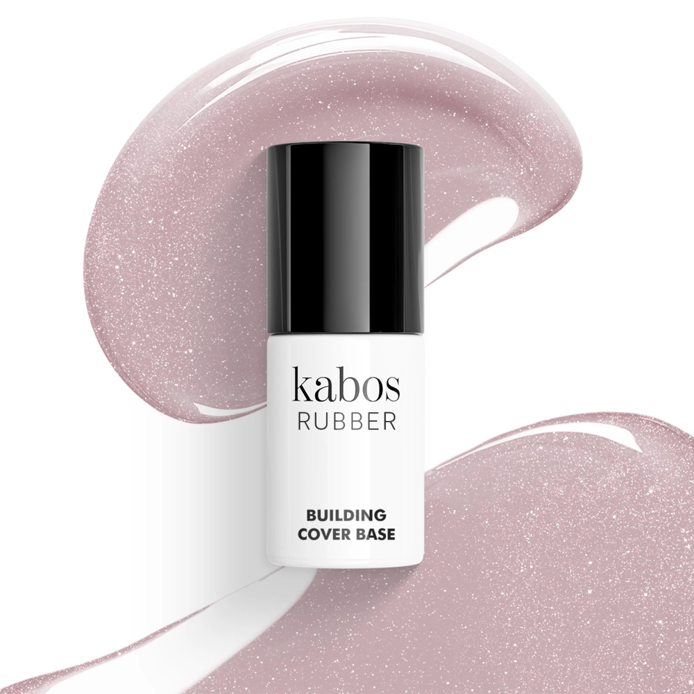 Baza kolorowa Kabos Rubber Building Cover Base Shiny Dusty Blush, 8 ml