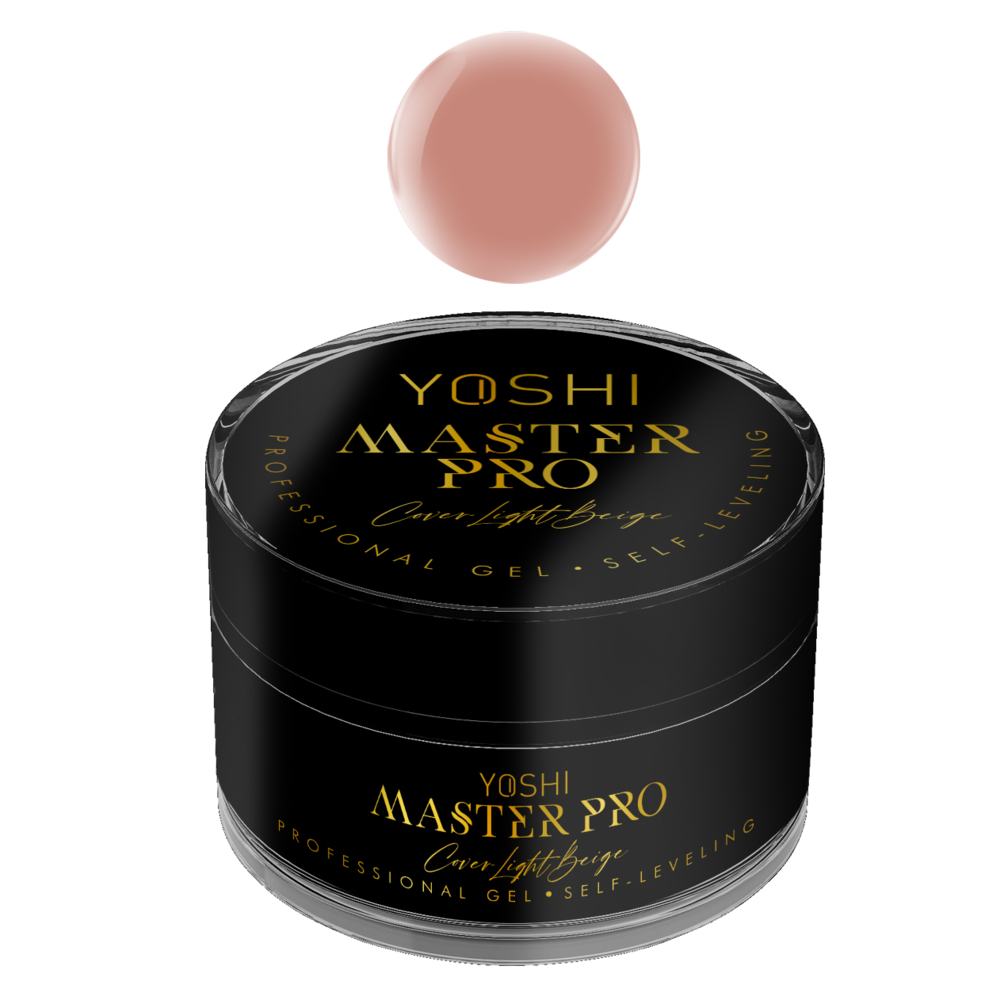 Savaime išsilyginantis gelis &quot;Yoshi Master PRO Cover Light Beige&quot;, 15 ml