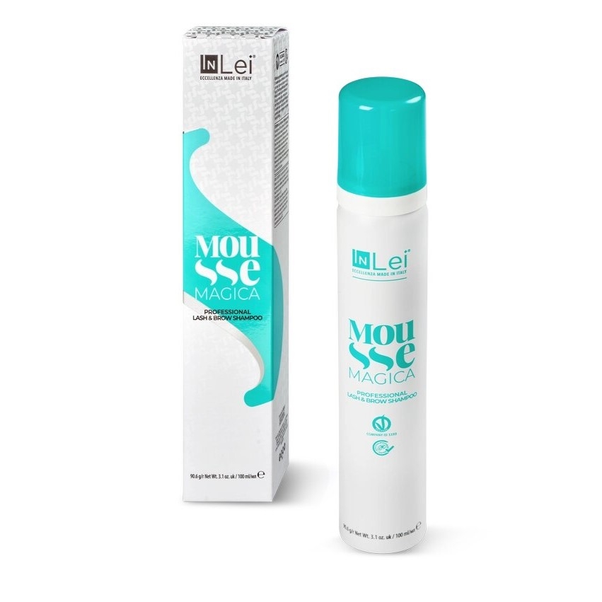 InLei Mousse Magica Wimpern- und Augenbrauenshampoo, 100 ml