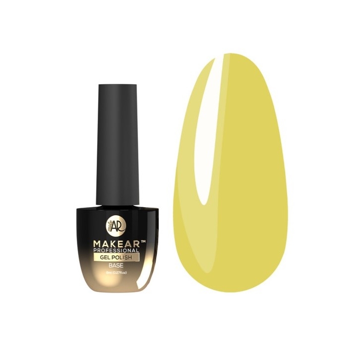 База камуфлююча Makear Juicy Rubber Base Bahama Yellow, 8 мл