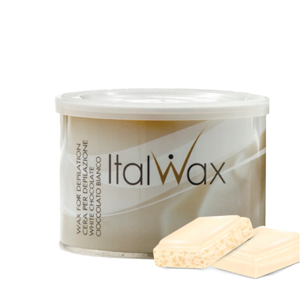 Wosk ItalWax do depilacji w puszce 800 ml, white chocolate