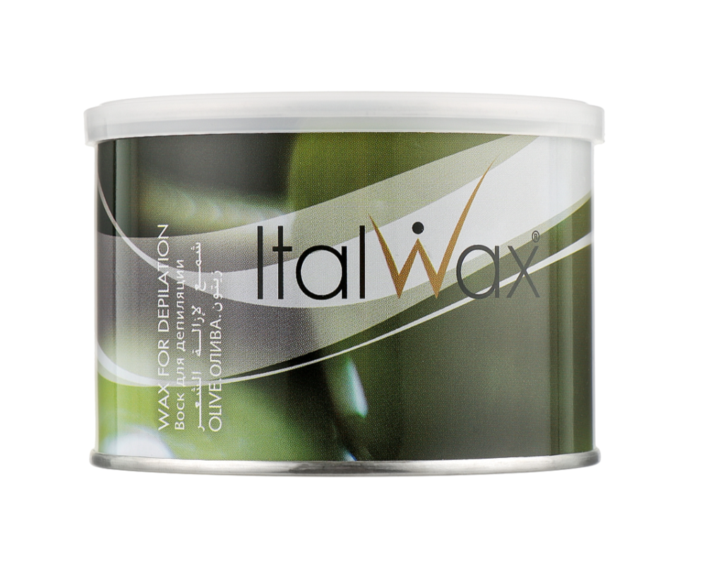 ItalWax Enthaarungswachs in einer 400-ml-Dose, oliv