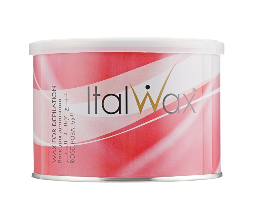 ItalWax Flex depilation wax in a 400 ml can, raspberry