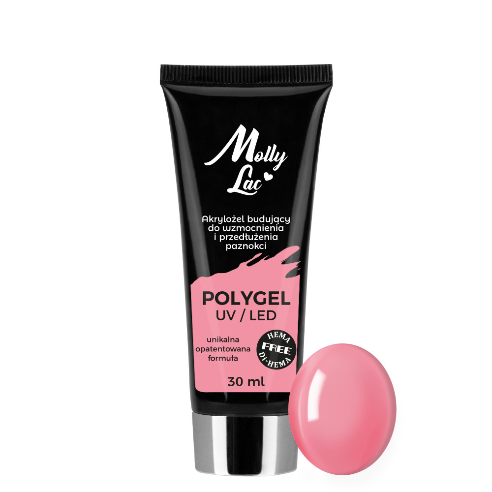 Akrylożel budujący MollyLac Peony Hema/di-Hema free nr 24, 30 ml