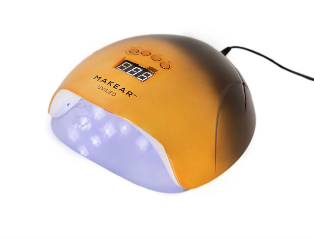 Lampa do paznokci Makear LED UV 48W, złota