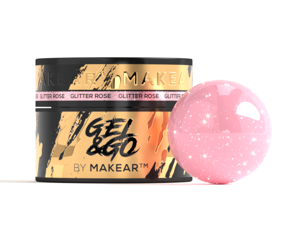 Гель моделирующий Makear Gel&amp;Go GG23 Glitter Rose, 50 мл