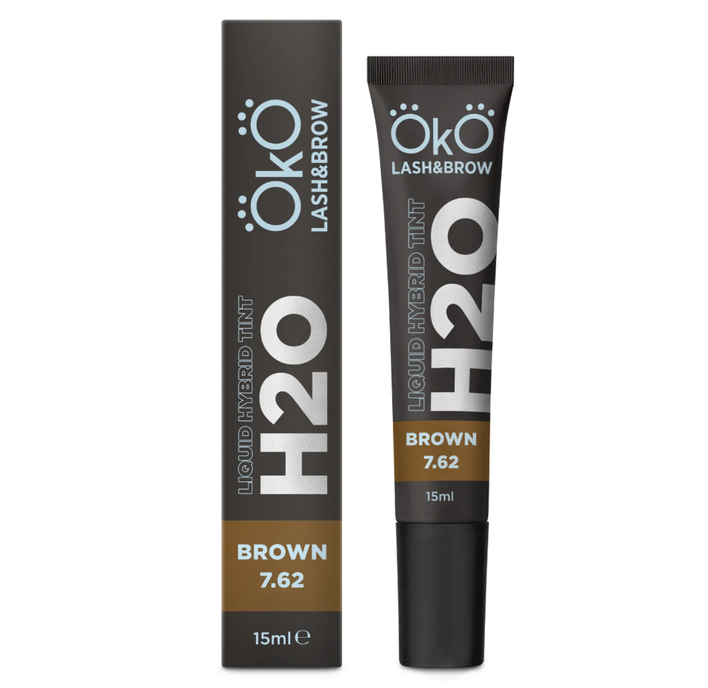 Краска для бровей и ресниц OKO Liquid Hybrid Tint H2O 7.62 Brown, 15 мл