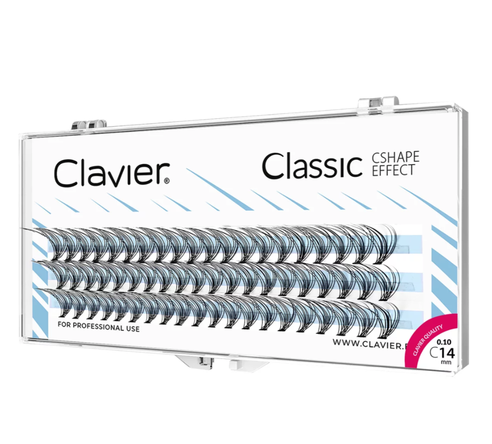 Вії Clavier Classic C 0.1, 14 мм