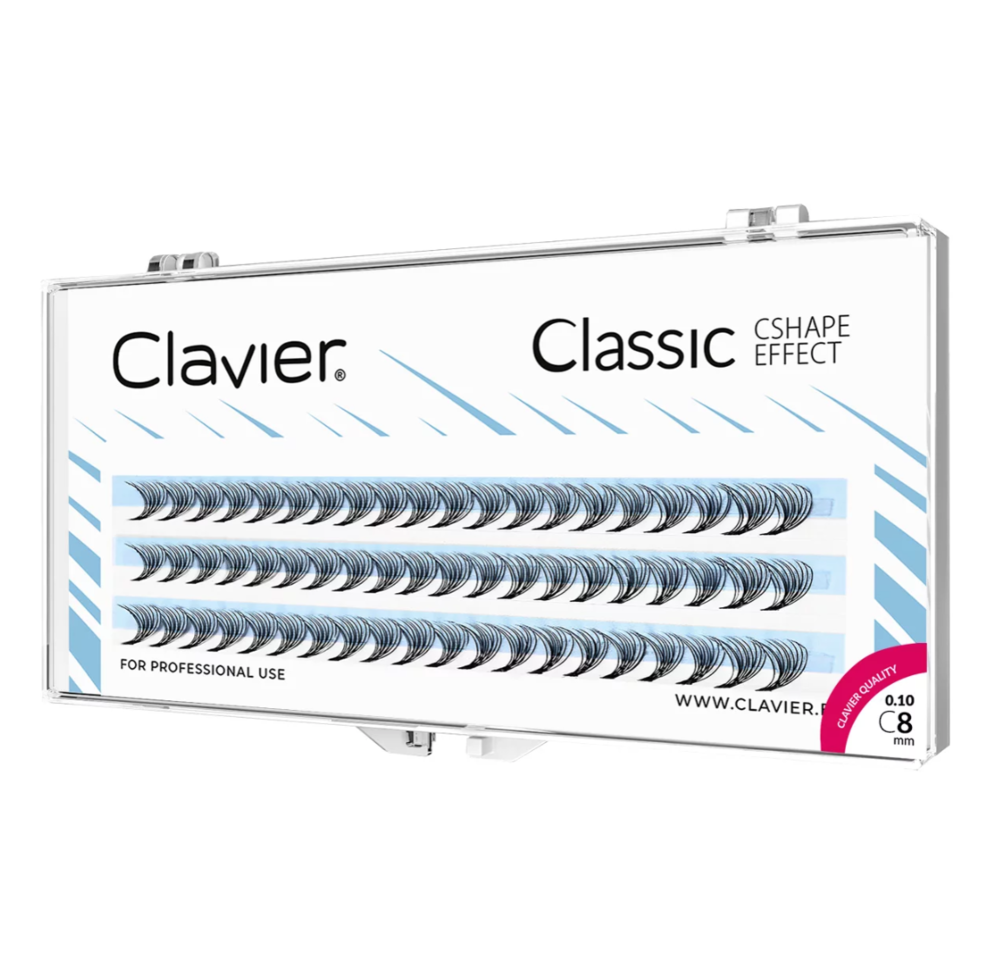 Вії Clavier Classic C 0.1, 8 мм