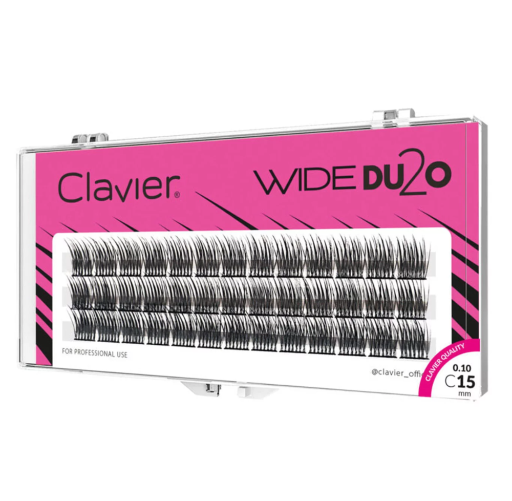 Вії Clavier Wide DU2O C 0.1, 15 мм