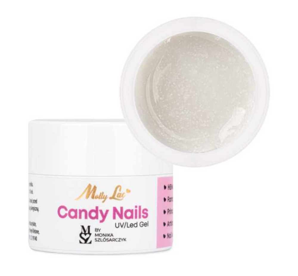 Żel do zdobień MollyLac by Monika Szlósarczyk Candy Snow, 5 g