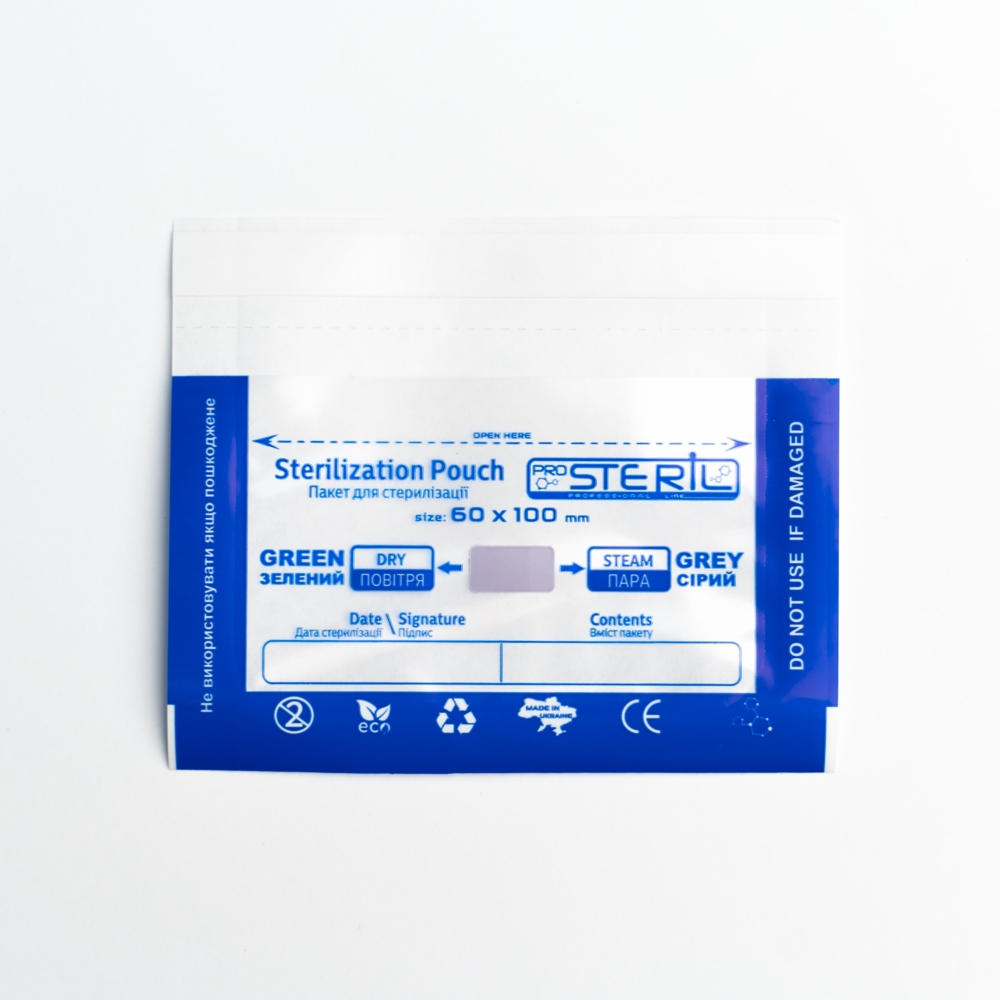 ProSteril sterilisatsioonikotid 60*100 (100 tk pakis), ühendatud läbipaistvad, universaalsed