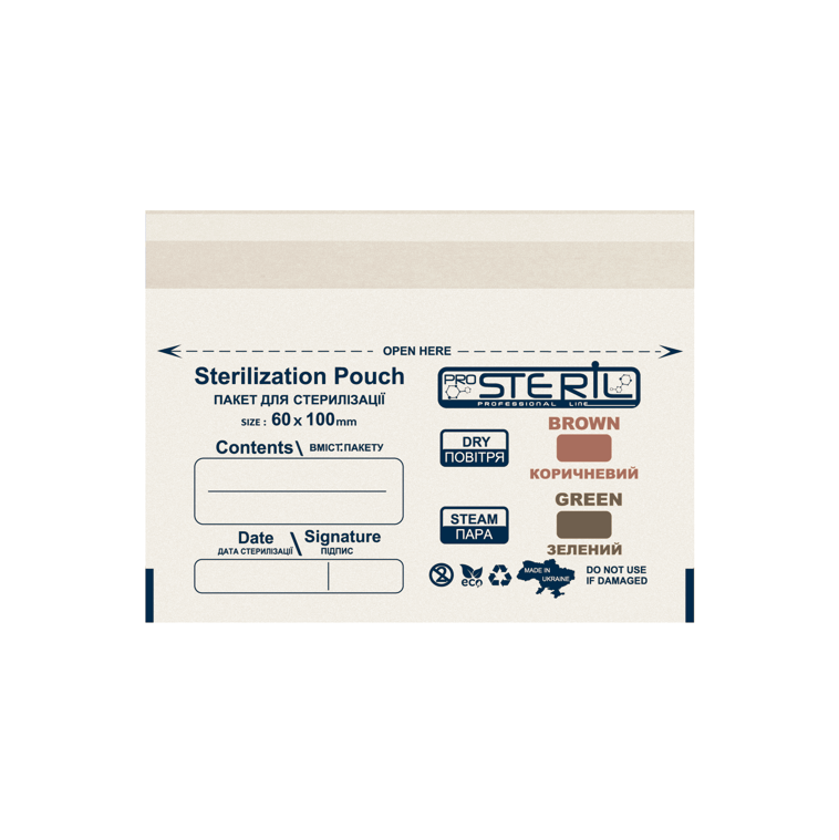 ProSteril sterilisatsioonikotid 60*100 PK W (100 tk pakis), valge kraftpaber